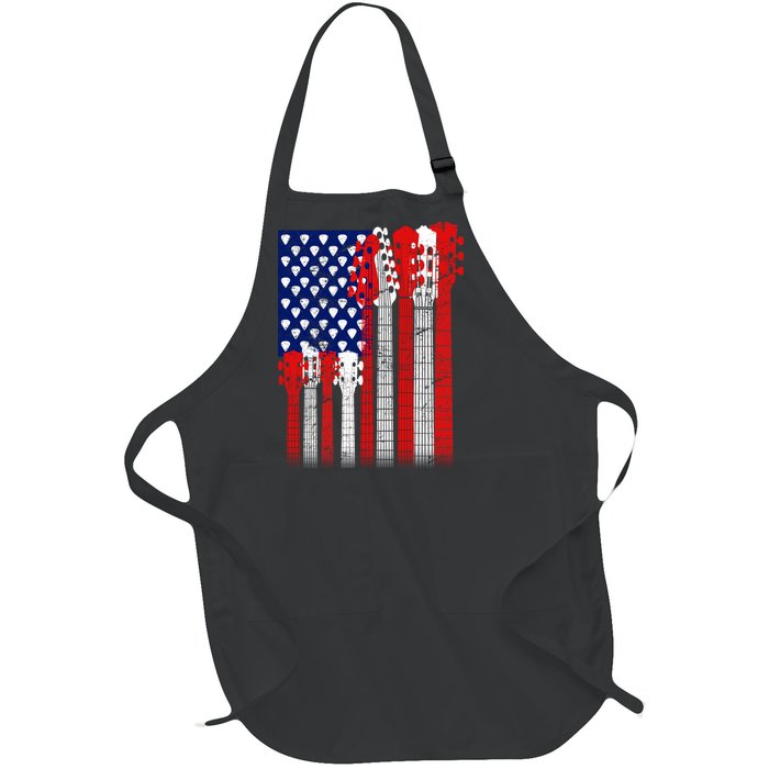 USA Guitar Full-Length Apron With Pockets