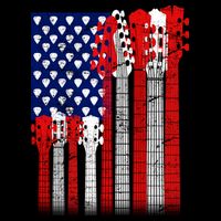USA Guitar Button