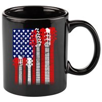 USA Guitar 11oz C Handle Ceramic Mug
