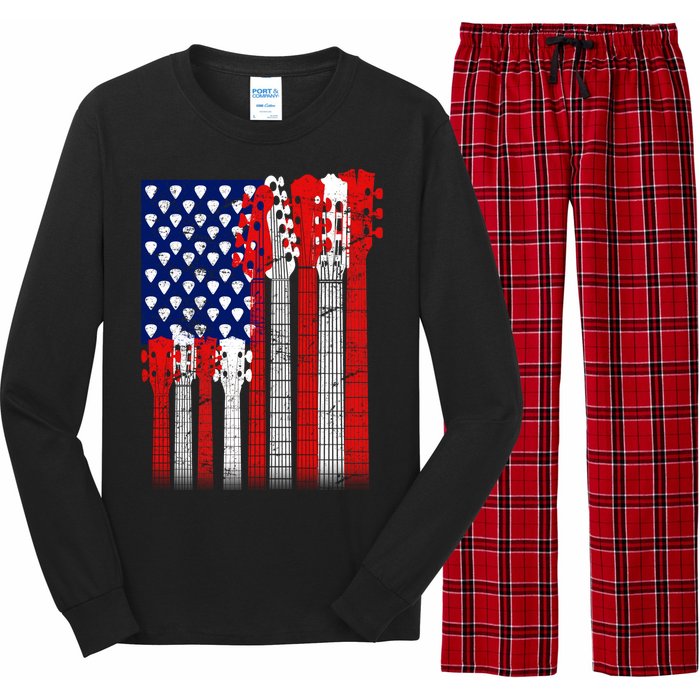 USA Guitar Long Sleeve Pajama Set