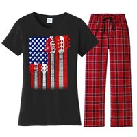 USA Guitar Women's Flannel Pajama Set