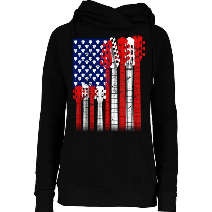 USA Guitar Womens Funnel Neck Pullover Hood