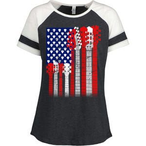 USA Guitar Enza Ladies Jersey Colorblock Tee