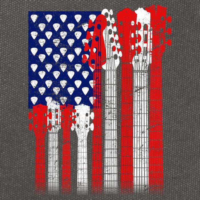 USA Guitar Cotton Canvas Backpack