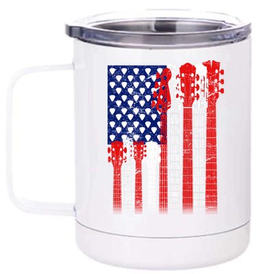 USA Guitar 12 oz Stainless Steel Tumbler Cup