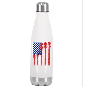 USA Guitar Stainless Steel Insulated Water Bottle