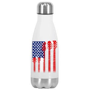 USA Guitar Stainless Steel Insulated Water Bottle