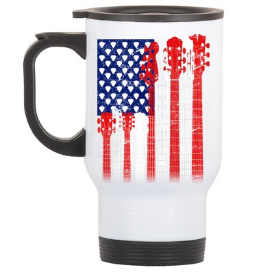 USA Guitar Stainless Steel Travel Mug