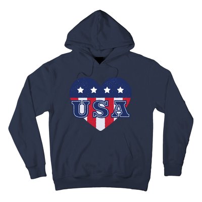 USA Heart Hoodie