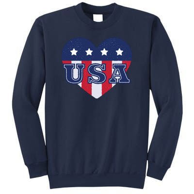 USA Heart Sweatshirt