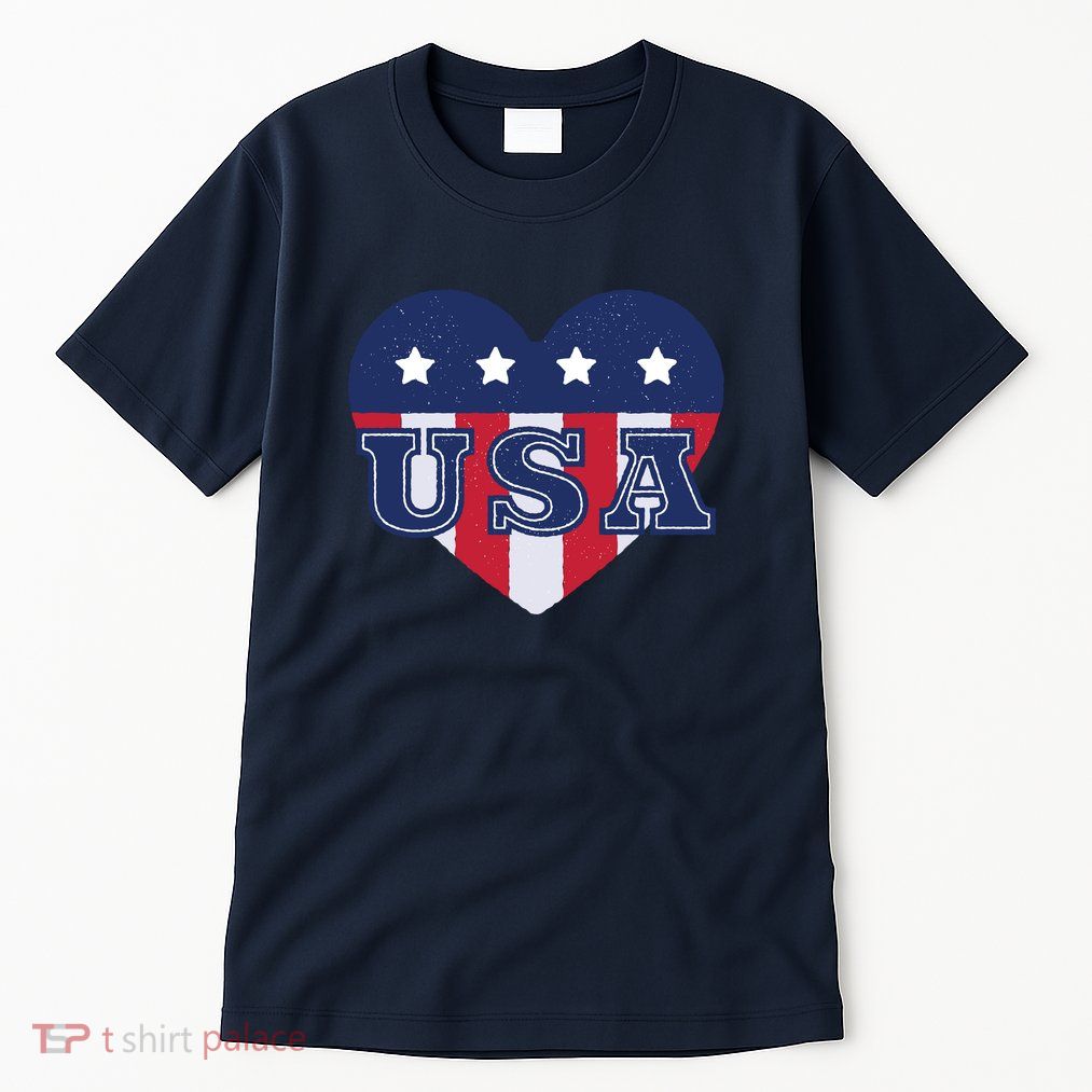 USA Heart Tall T-Shirt