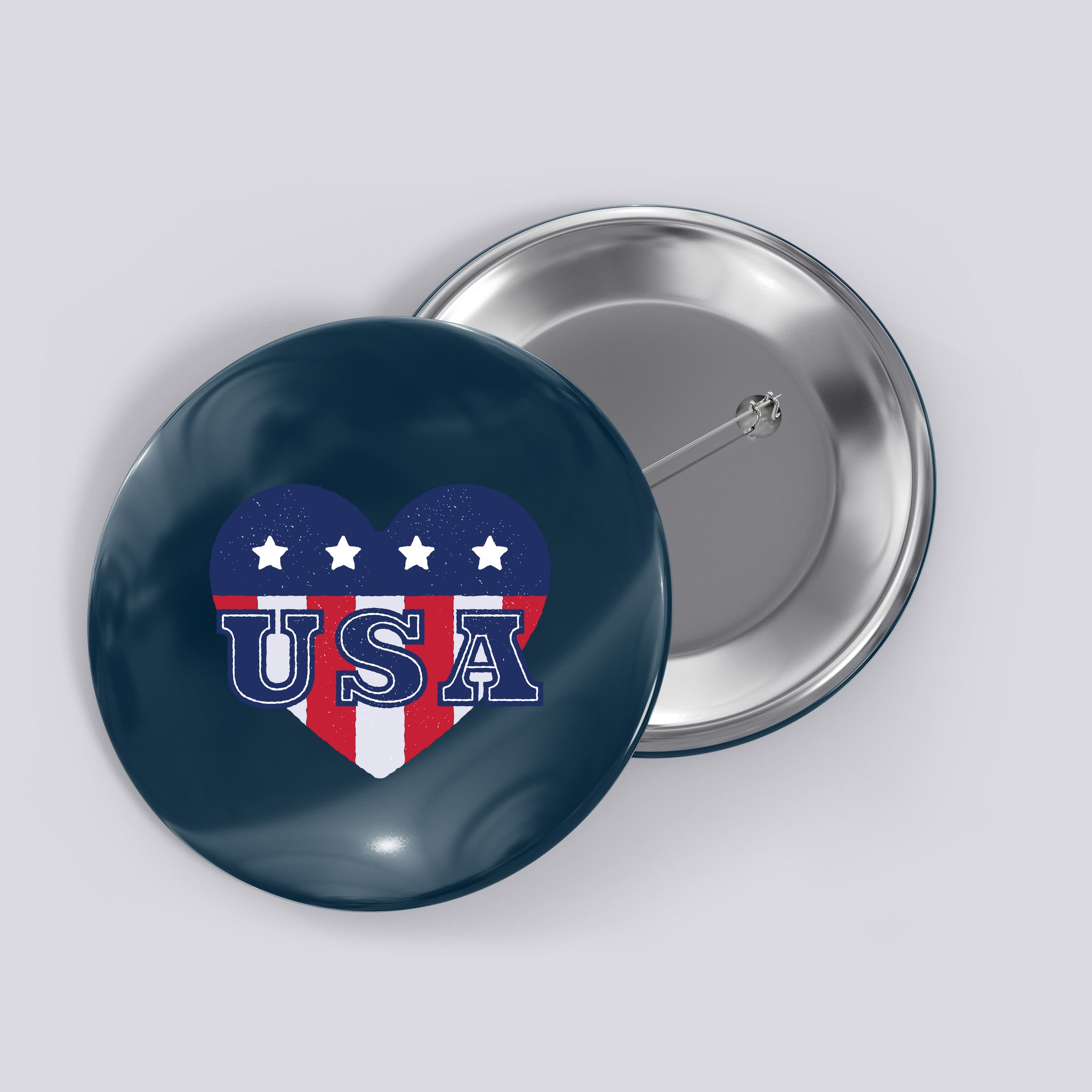 USA Heart Button
