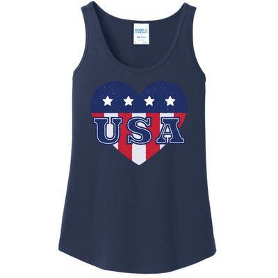 USA Heart Ladies Essential Tank