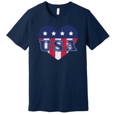 USA Heart Premium T-Shirt