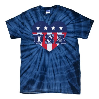 USA Heart Tie-Dye T-Shirt