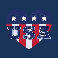 USA Heart Visor