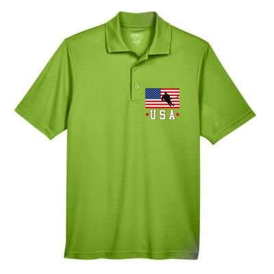 USA Hockey Winter Sports Games Men's Origin Performance Piqué Polo