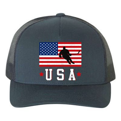 USA Hockey Winter Sports Games Yupoong Adult 5-Panel Trucker Hat