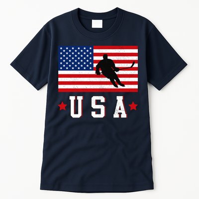 USA Hockey Winter Sports Games Tall T-Shirt