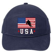 USA Hockey Winter Sports Games 7-Panel Snapback Hat