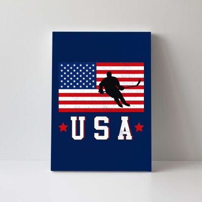 USA Hockey Winter Sports Games Canvas