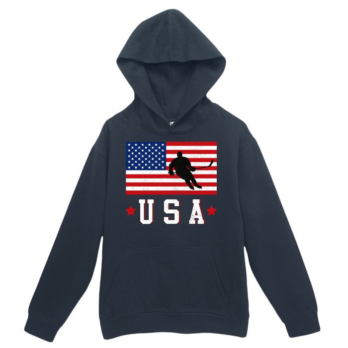 USA Hockey Winter Sports Games Urban Pullover Hoodie