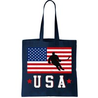 USA Hockey Winter Sports Games Tote Bag