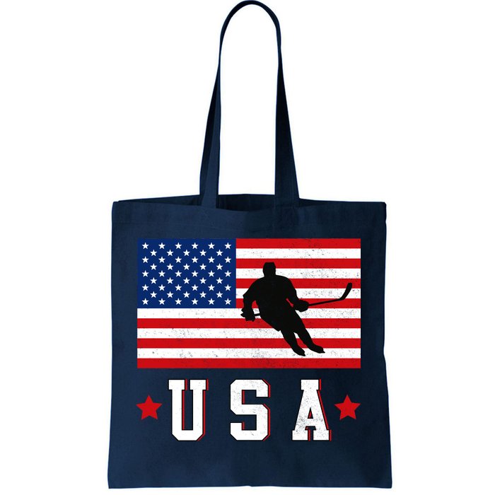 USA Hockey Winter Sports Games Tote Bag