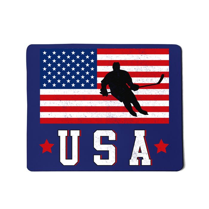 USA Hockey Winter Sports Games Mousepad