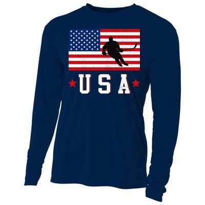 USA Hockey Winter Sports Games Cooling Performance Long Sleeve Crew