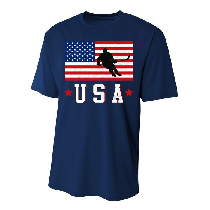 USA Hockey Winter Sports Games Performance Sprint T-Shirt