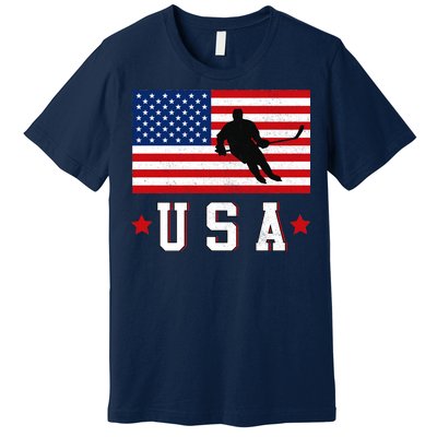 USA Hockey Winter Sports Games Premium T-Shirt