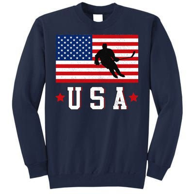 USA Hockey Winter Sports Games Tall Sweatshirt