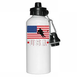 USA Hockey Winter Sports Games Aluminum Water Bottle 