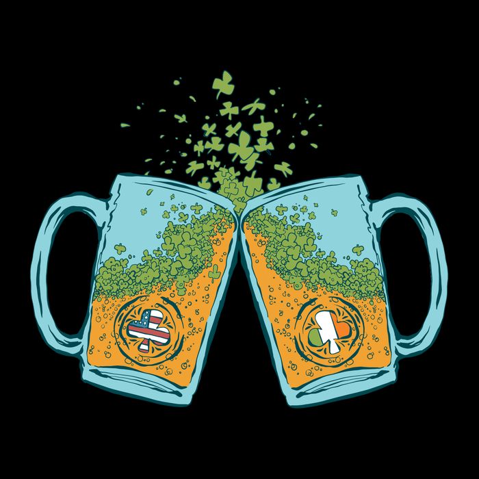USA Irish Beer Cooling Performance Crew T-Shirt