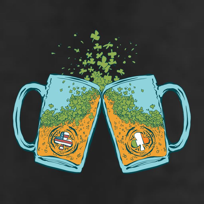 USA Irish Beer Adult Drive Performance Visor