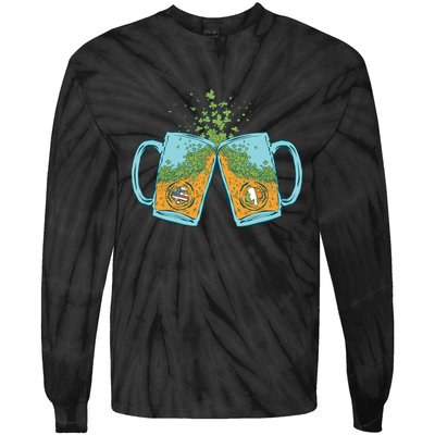 USA Irish Beer Tie-Dye Long Sleeve Shirt