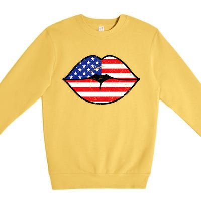 USA Lips Premium Crewneck Sweatshirt