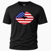 USA Lips Cooling Performance Crew T-Shirt