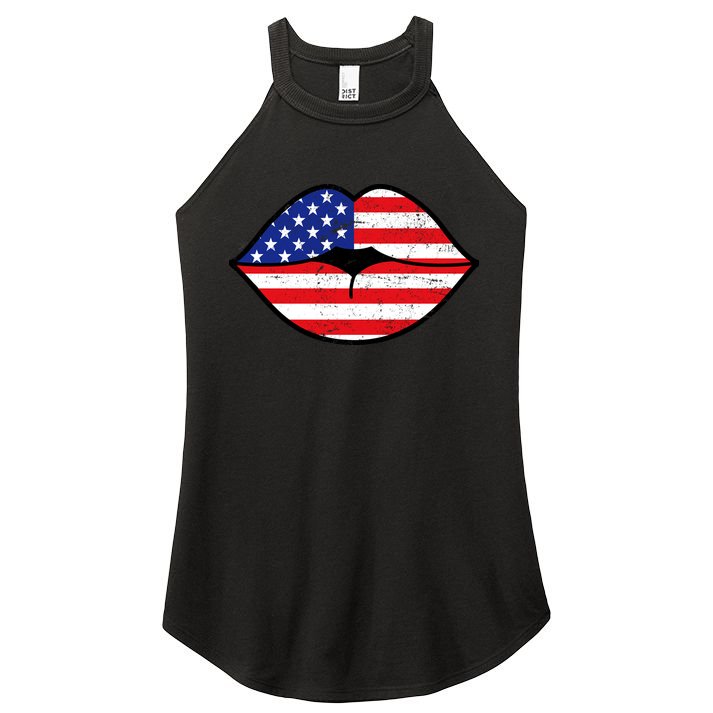USA Lips Women's Perfect Tri Rocker Tank