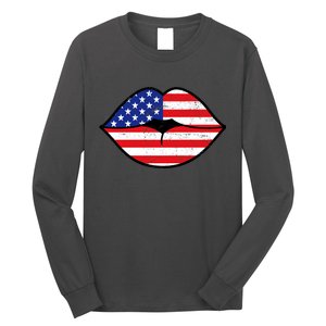 USA Lips Long Sleeve Shirt