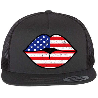 USA Lips Flatbill Hat