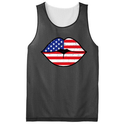 USA Lips Mesh Reversible Basketball Jersey Tank