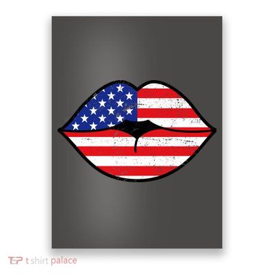 USA Lips Poster