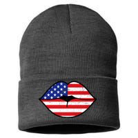 USA Lips Sustainable Knit Beanie