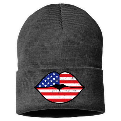 USA Lips Sustainable Knit Beanie