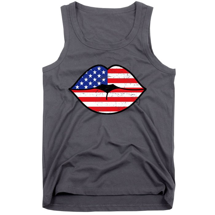 USA Lips Tank Top