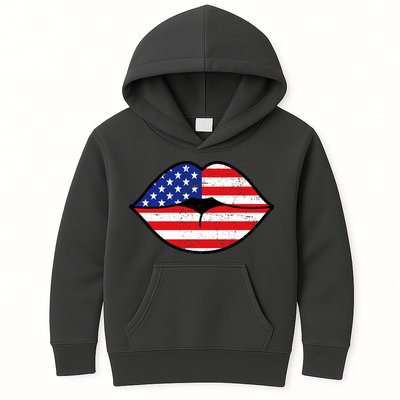 USA Lips Kids Hoodie