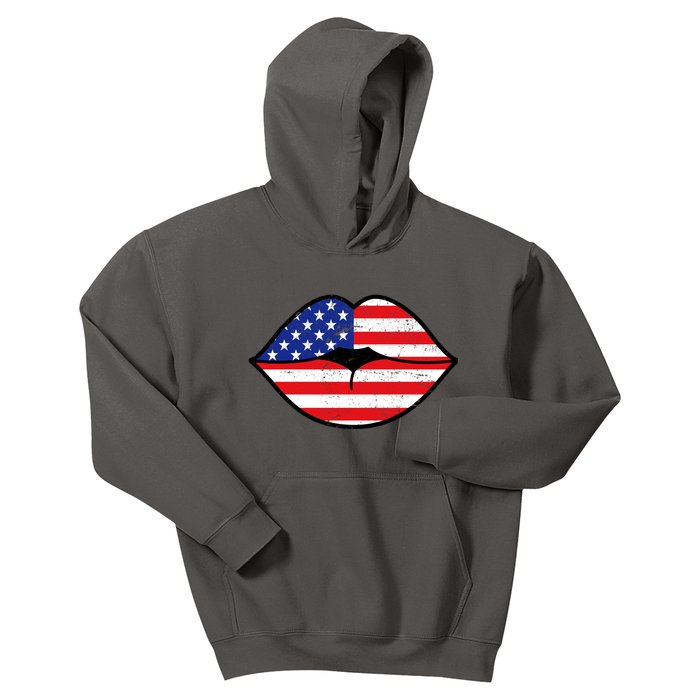 USA Lips Kids Hoodie