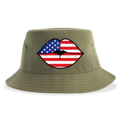 USA Lips Sustainable Bucket Hat